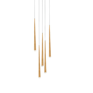 Modern Forms - PD-41705R-AB - LED Pendant - Cascade - Aged Brass