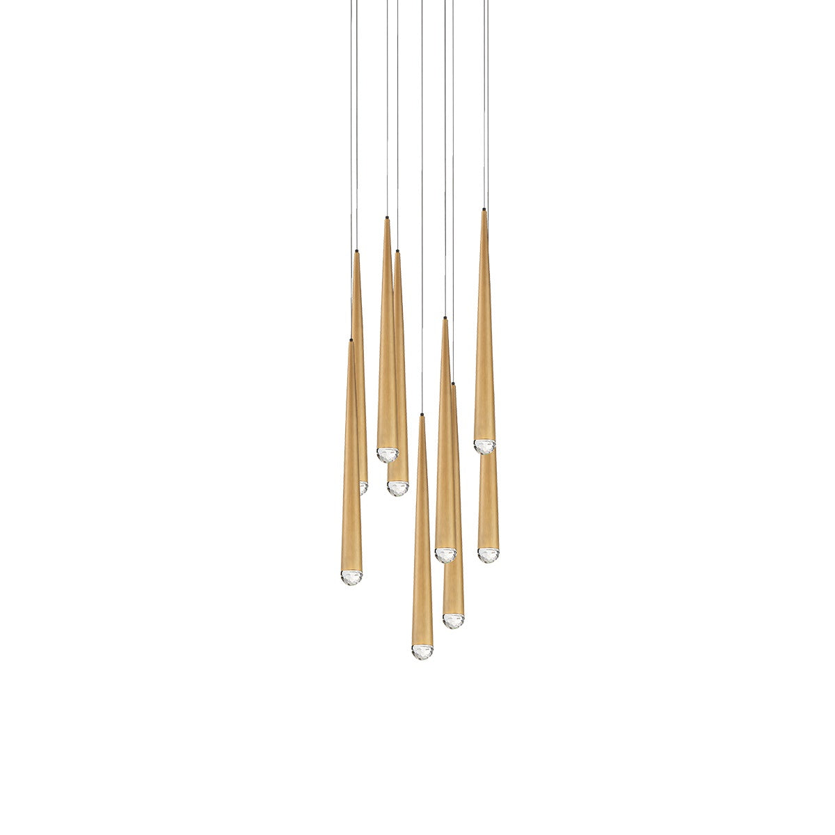 Modern Forms - PD-41709R-AB - LED Pendant - Cascade - Aged Brass