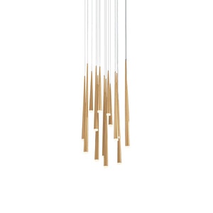 Modern Forms - PD-41815R-AB - LED Pendant - Cascade - Aged Brass