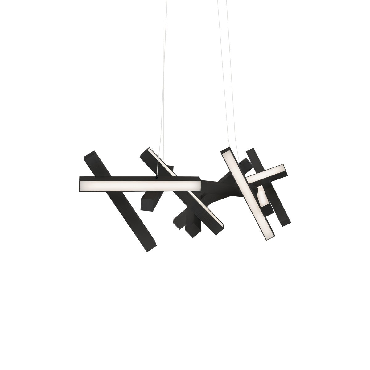 Modern Forms - PD-64848-BK - LED Linear Pendant - Chaos - Black