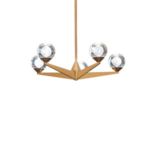 Modern Forms - PD-82024-AB - LED Chandelier - Double Bubble - Aged Brass