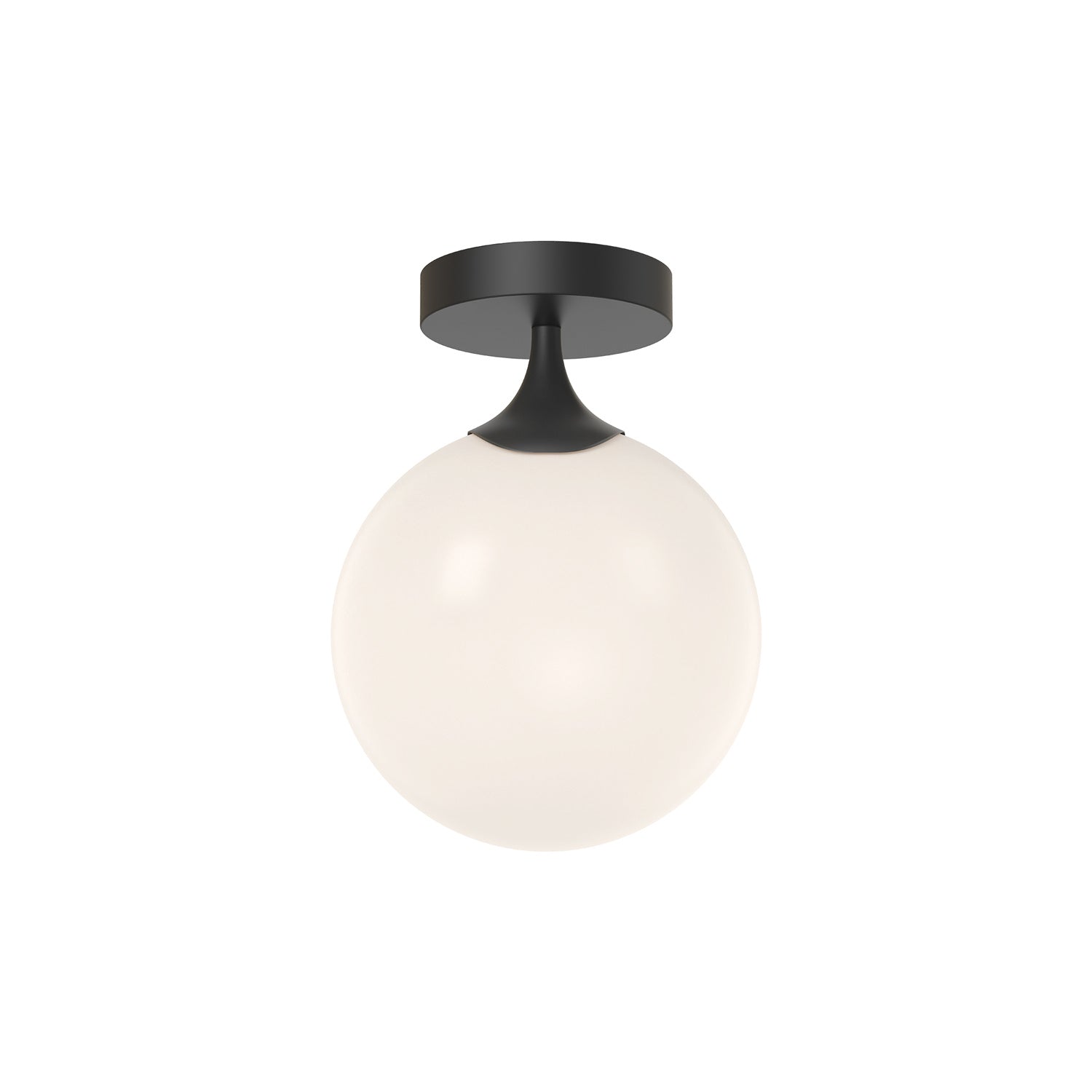 Alora - FM505108MBOP - One Light Flush Mount - Nouveau - Matte Black/Opal Matte Glass