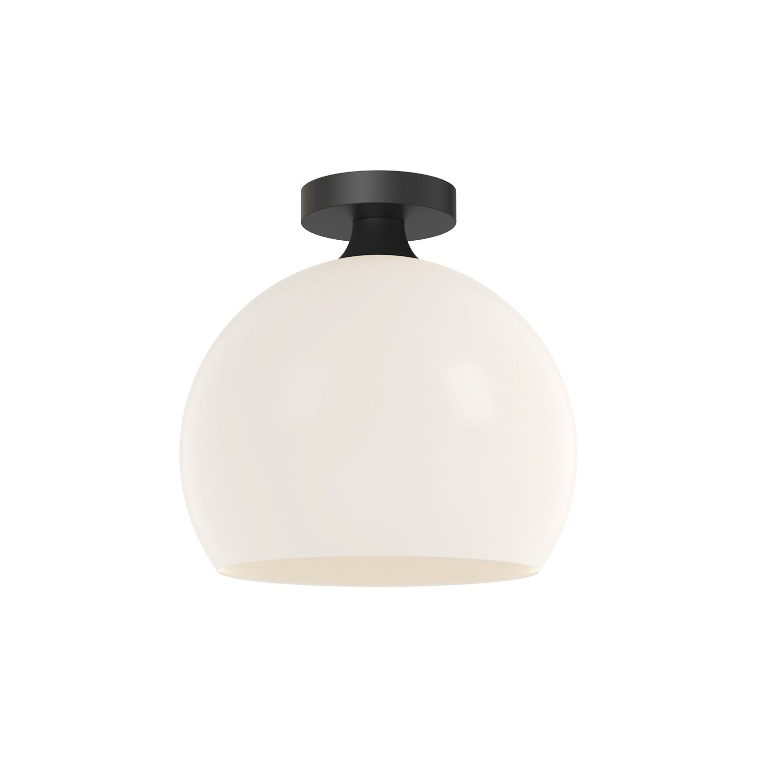 Alora - FM506312MBOP - One Light Flush Mount - Castilla - Matte Black/Opal Matte Glass