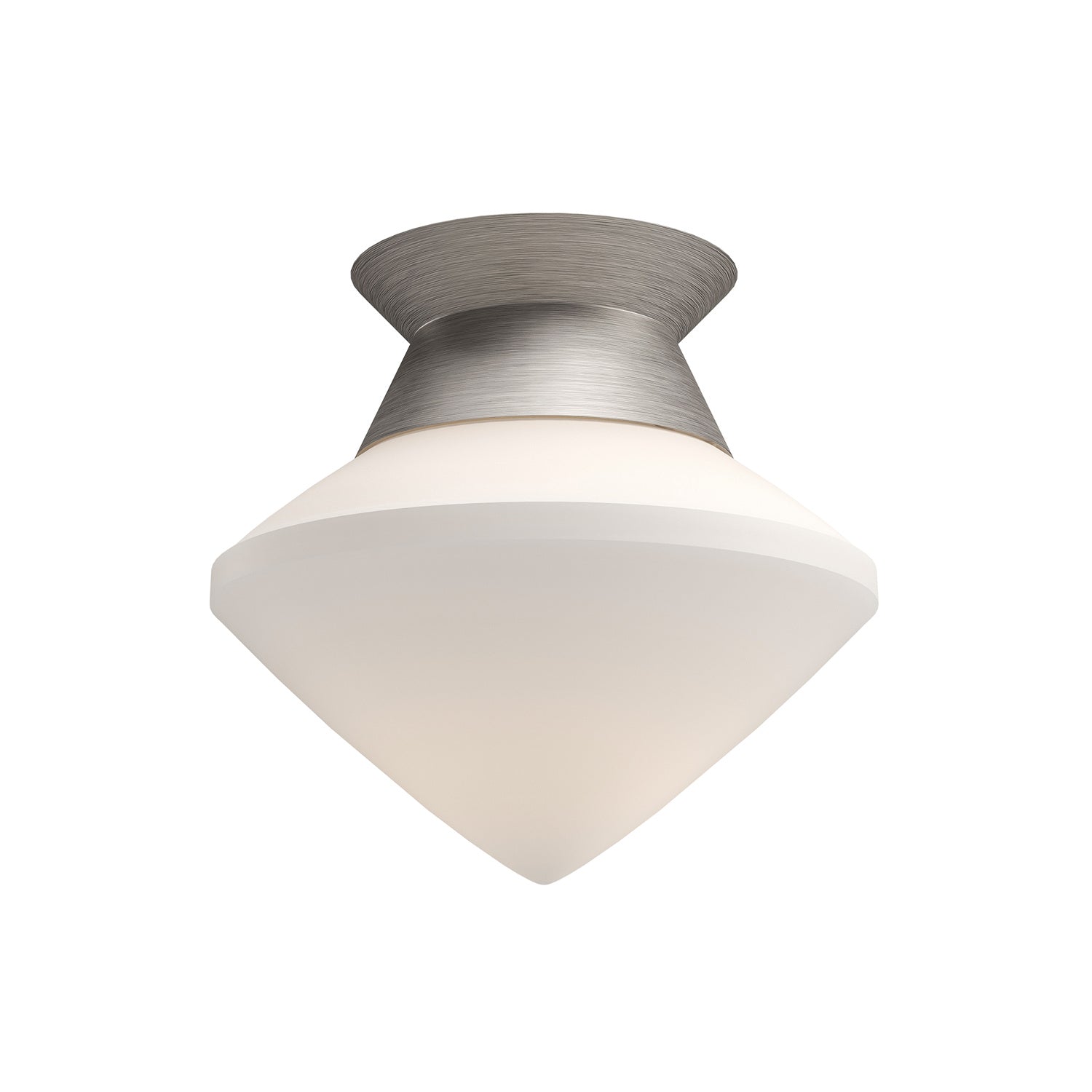 Alora - FM537508BNOP - One Light Flush Mount - Nora - Brushed Nickel/Opal Matte Glass