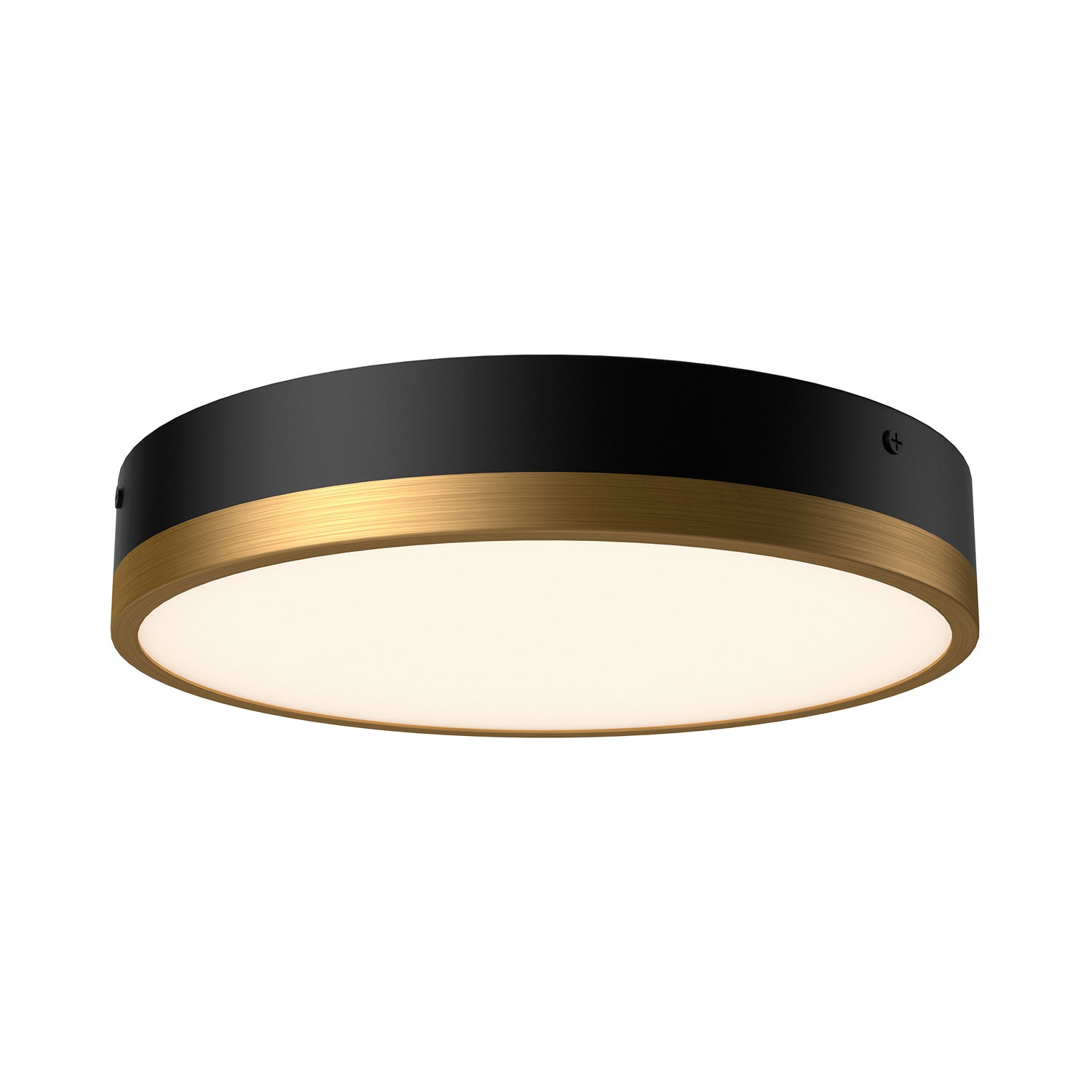 Alora - FM554211AGMB - LED Flush Mount - Adelaide - Aged Gold/Matte Black