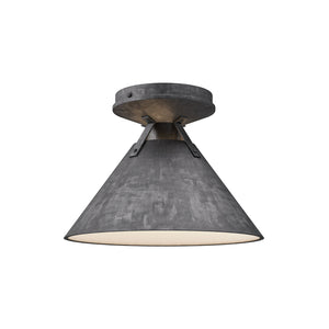 Alora - FM584507SL - One Light Flush Mount - Archer - Steel Shade