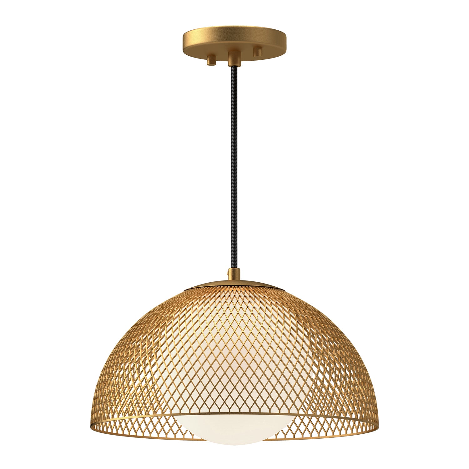 Alora - PD402513GDOP - One Light Pendant - Haven - Gold/Opal Matte Glass