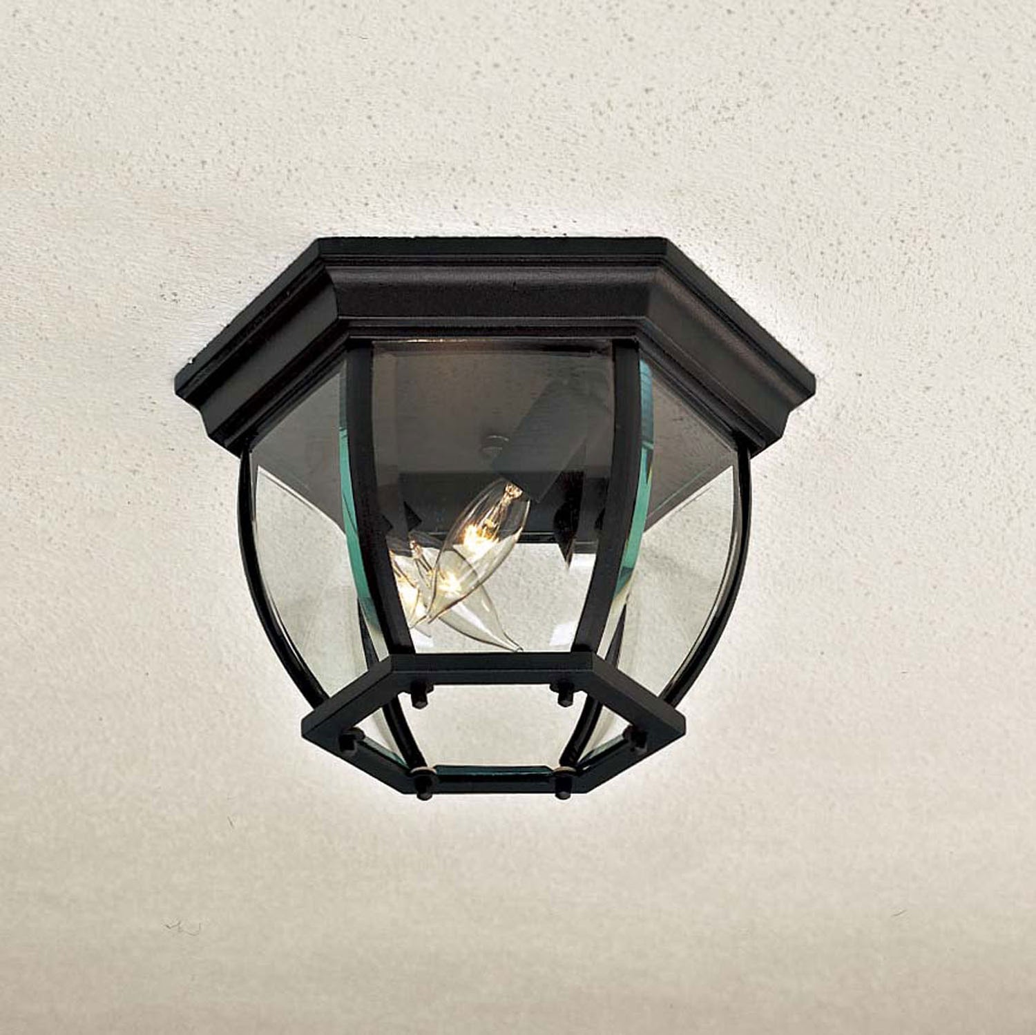 Minka-Lavery - 71174-66 - Three Light Flush Mount - Wyndmere - Black