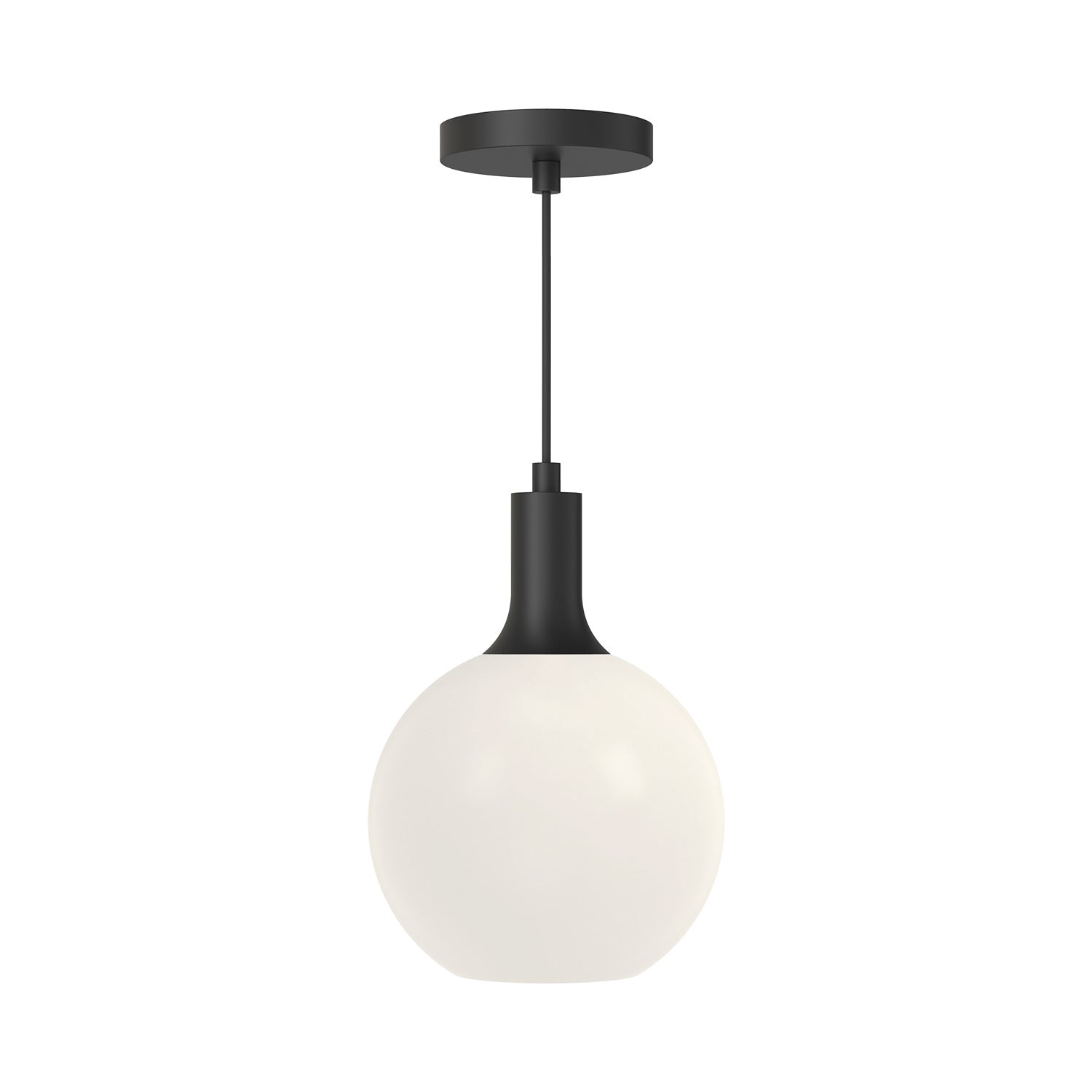 Alora - PD506108MBOP - One Light Pendant - Castilla - Matte Black/Opal Matte Glass