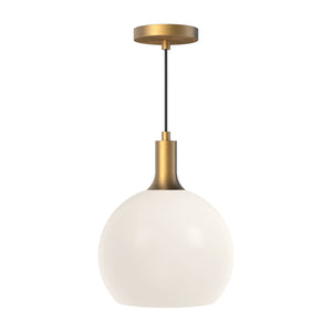 Alora - PD506210AGOP - One Light Pendant - Castilla - Aged Gold/Opal Matte Glass