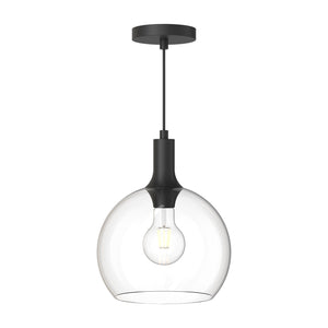 Alora - PD506210MBCL - One Light Pendant - Castilla - Clear Glass/Matte Black