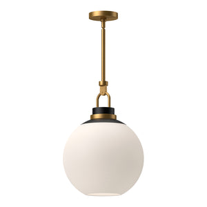 Alora - PD520516AGOP - One Light Pendant - Copperfield - Aged Gold/Opal Matte Glass