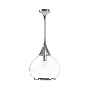 Alora - PD524214CHCL - One Light Pendant - Hazel - Chrome/Clear Glass