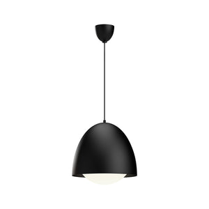 Alora - PD529116MBOP - One Light Pendant - Kenji - Matte Black/Opal Matte Glass