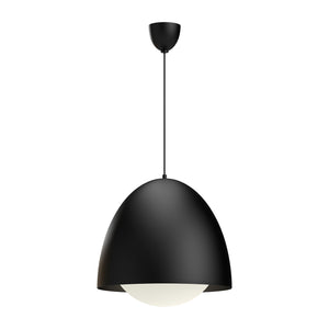 Alora - PD529220MBOP - One Light Pendant - Kenji - Matte Black/Opal Matte Glass