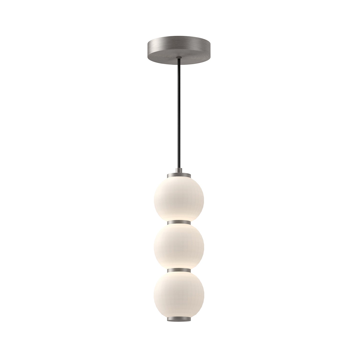 Alora - PD530313BNOP - LED Pendant - Bijou - Brushed Nickel/Opal Matte Glass