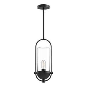 Alora - PD539018MBCL - One Light Pendant - Cyrus - Clear Glass/Matte Black