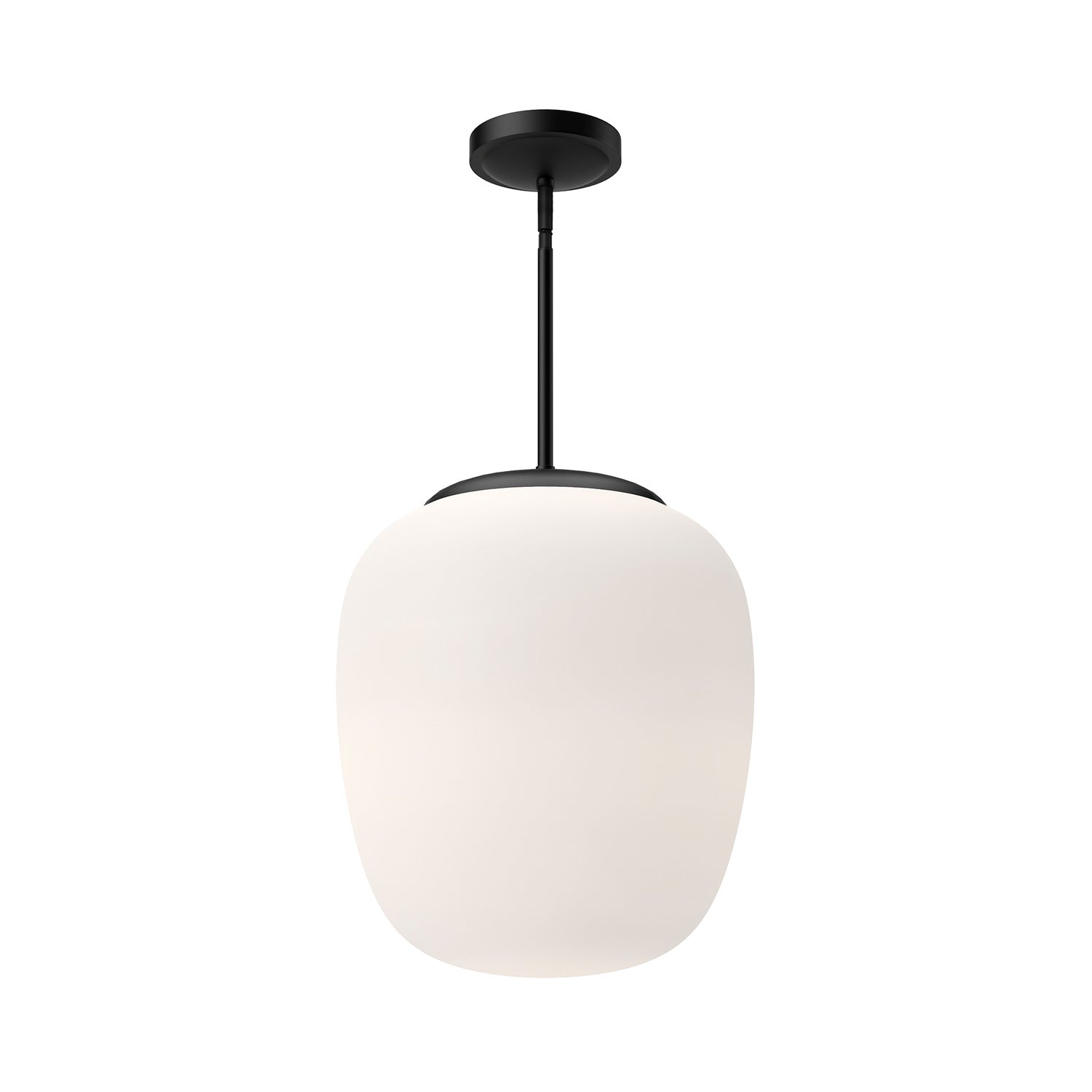 Alora - PD541014MBOP - One Light Pendant - Holden - Matte Black/Opal Matte Glass