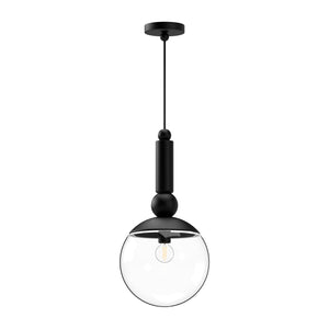 Alora - PD560510MBCL - One Light Pendant - Delilah - Clear Glass/Matte Black