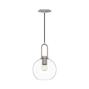 Alora - PD601608BNCL - One Light Pendant - Soji - Brushed Nickel/Clear Glass