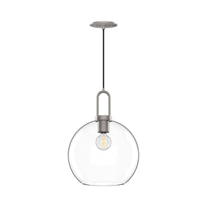 Alora - PD601710BNCL - One Light Pendant - Soji - Brushed Nickel/Clear Glass