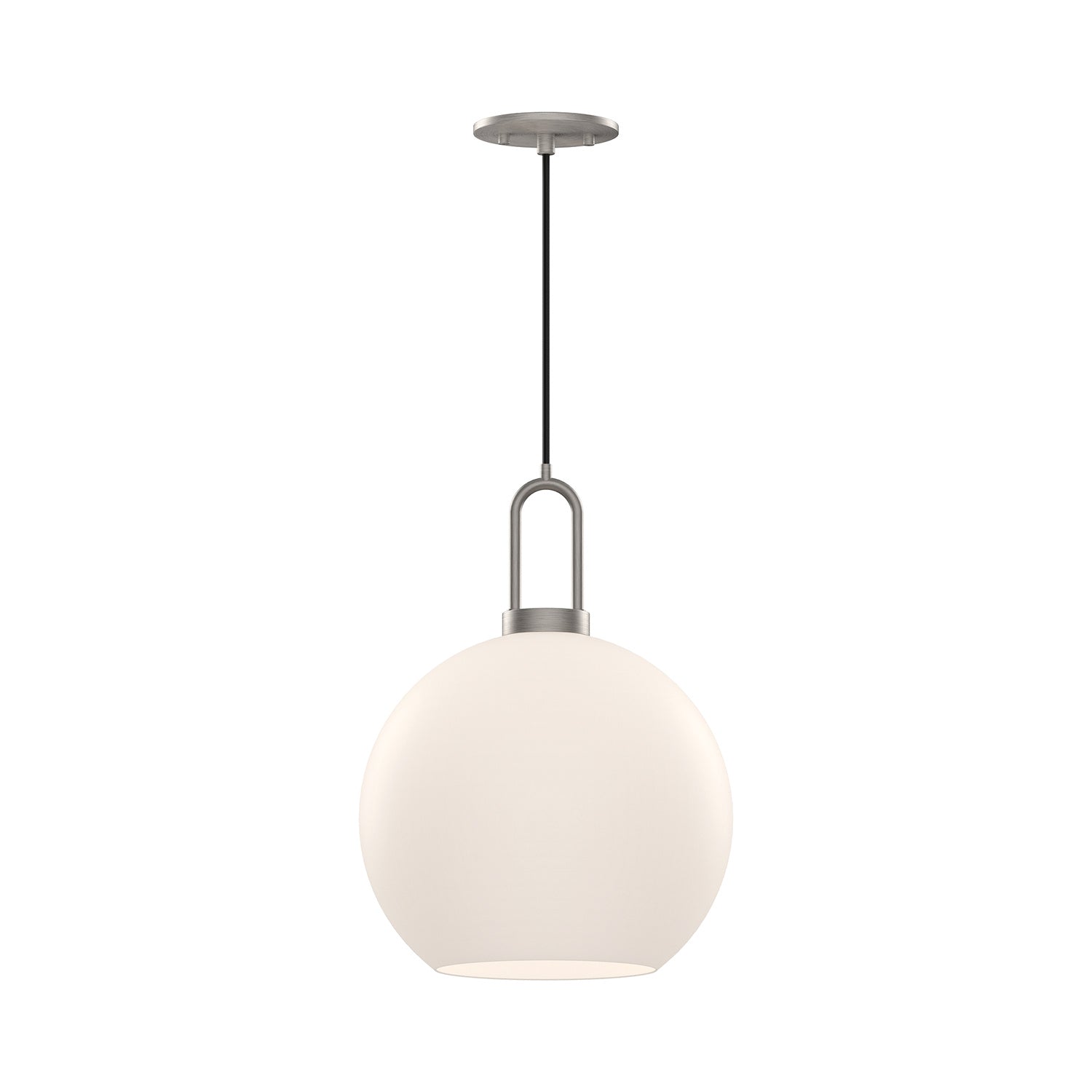 Alora - PD601710BNOP - One Light Pendant - Soji - Brushed Nickel/Opal Matte Glass