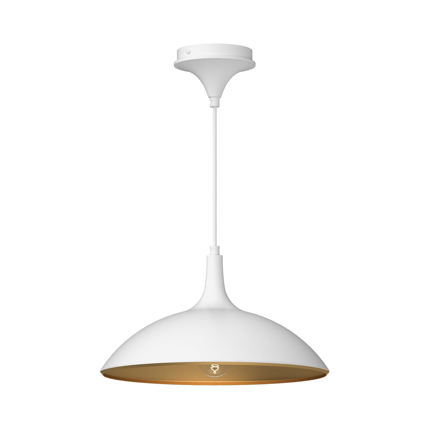 Alora - PD627914WH - One Light Pendant - Abel - White