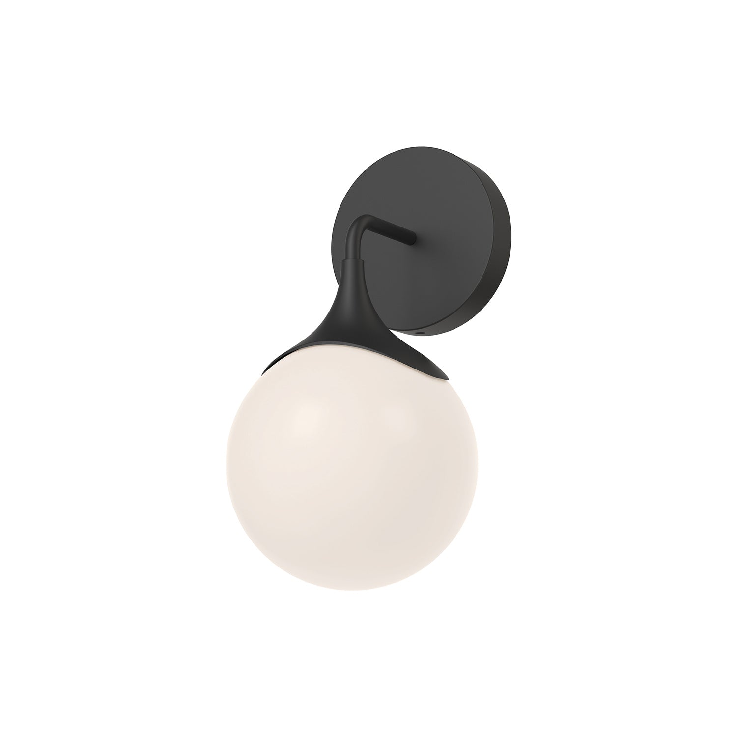 Alora - WV505106MBOP - One Light Vanity - Nouveau - Matte Black/Opal Matte Glass