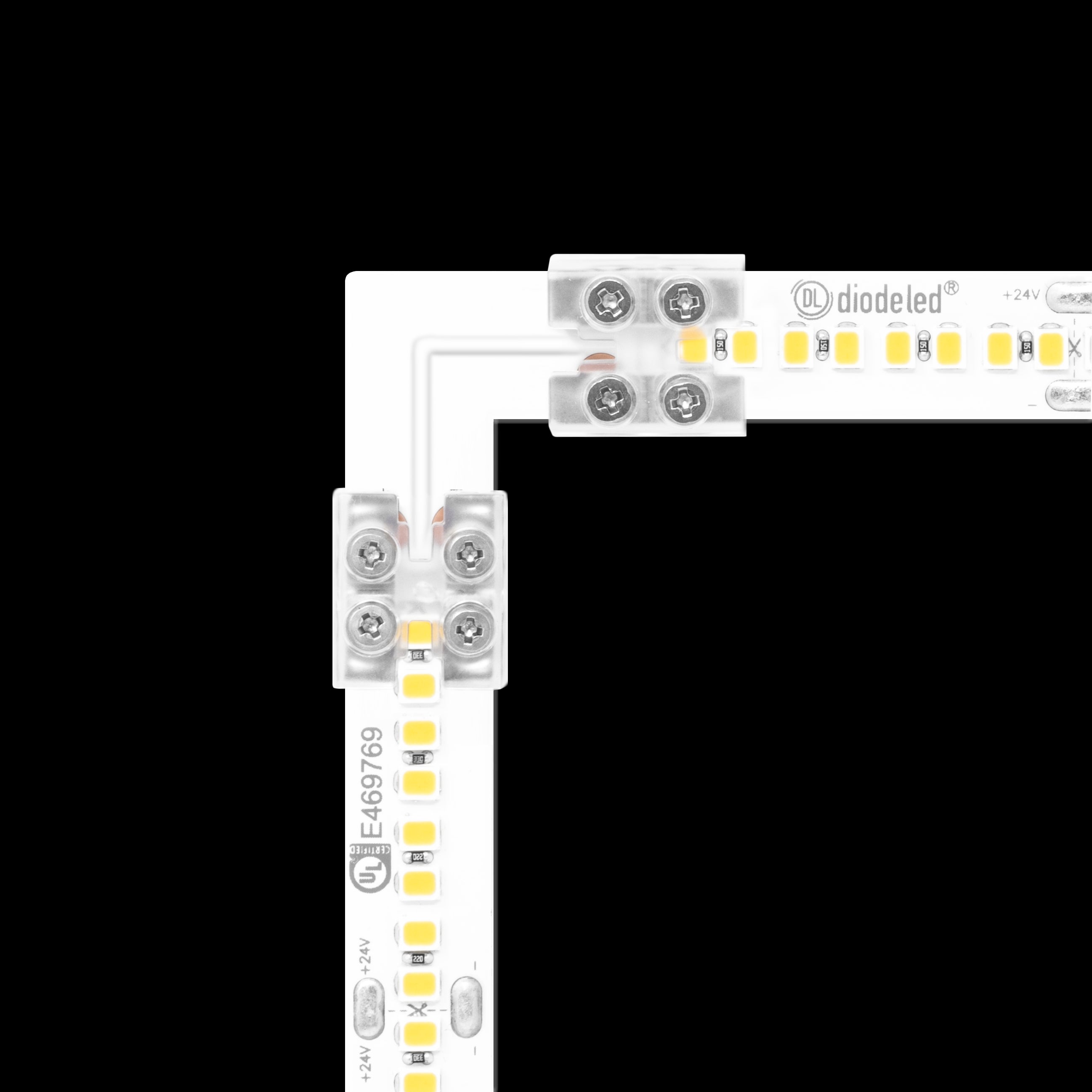 Diode LED - DI-TB12-90-TTT-1 - Tape Light 90 Degree Corner Connector