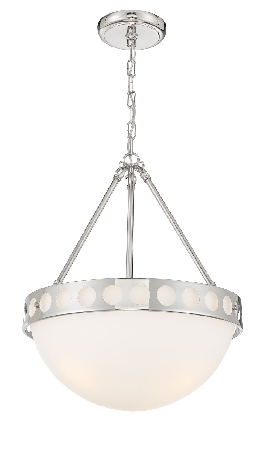 Crystorama - KIR-B8105-PN - Three Light Chandelier - Kirby - Polished Nickel