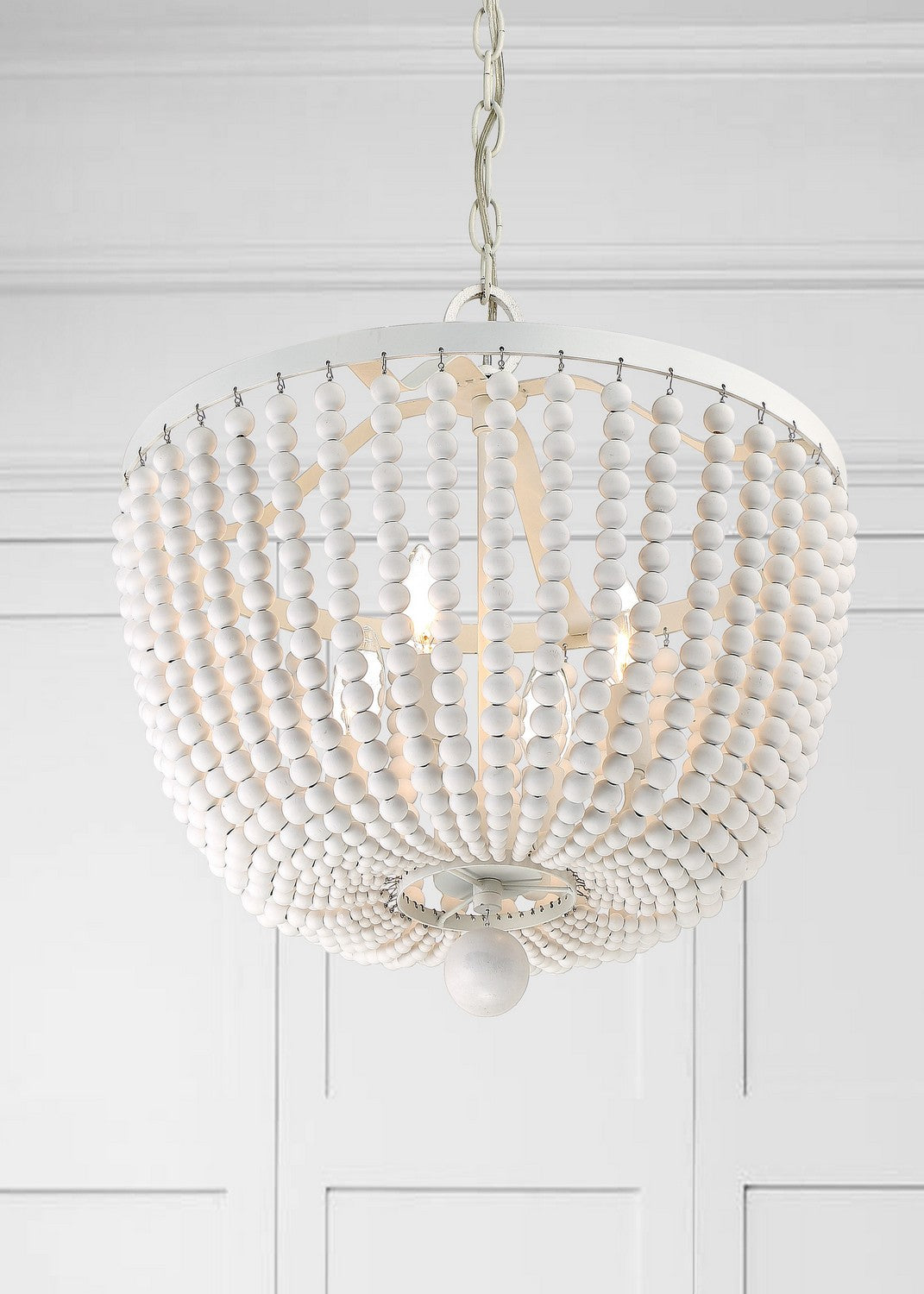 Crystorama - 604-MT - Four Light Chandelier - Rylee - Matte White