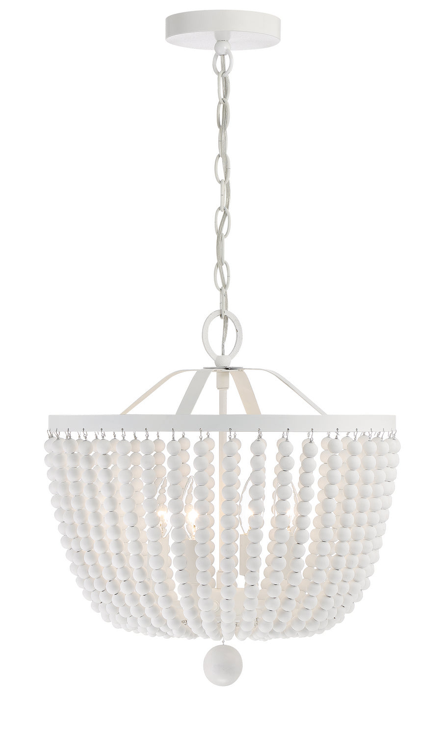 Crystorama - 604-MT - Four Light Chandelier - Rylee - Matte White