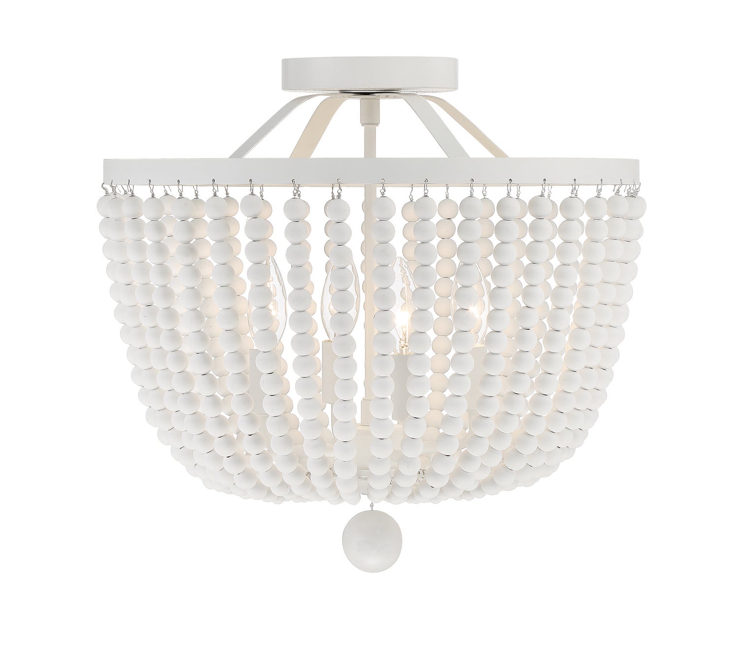 Crystorama - 604-MT_CEILING - Four Light Semi Flush Mount - Rylee - Matte White