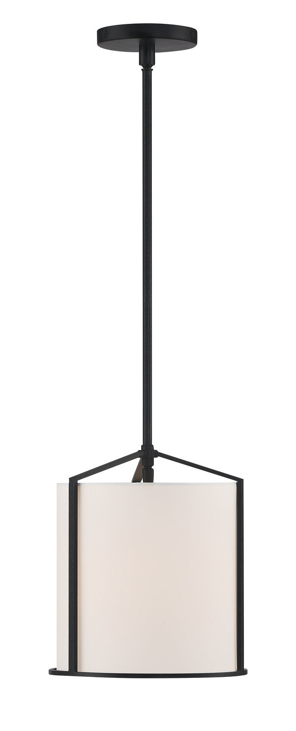 Crystorama - CAR-9201-BK - One Light Pendant - Carlyn - Black