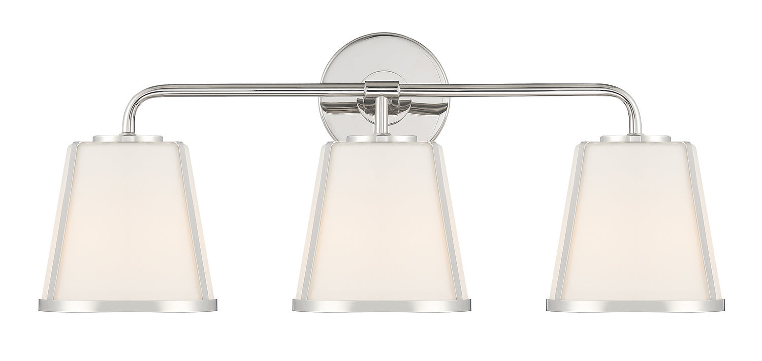 Crystorama - FUL-913-PN - Three Light Bath - Fulton - Polished Nickel