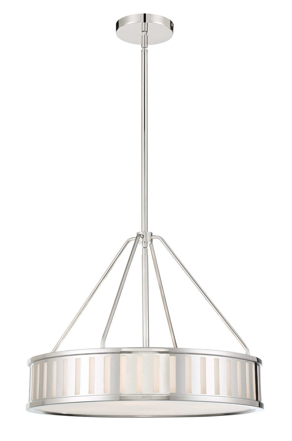 Crystorama - KEN-8304-PN - Four Light Pendant - Kendal - Polished Nickel