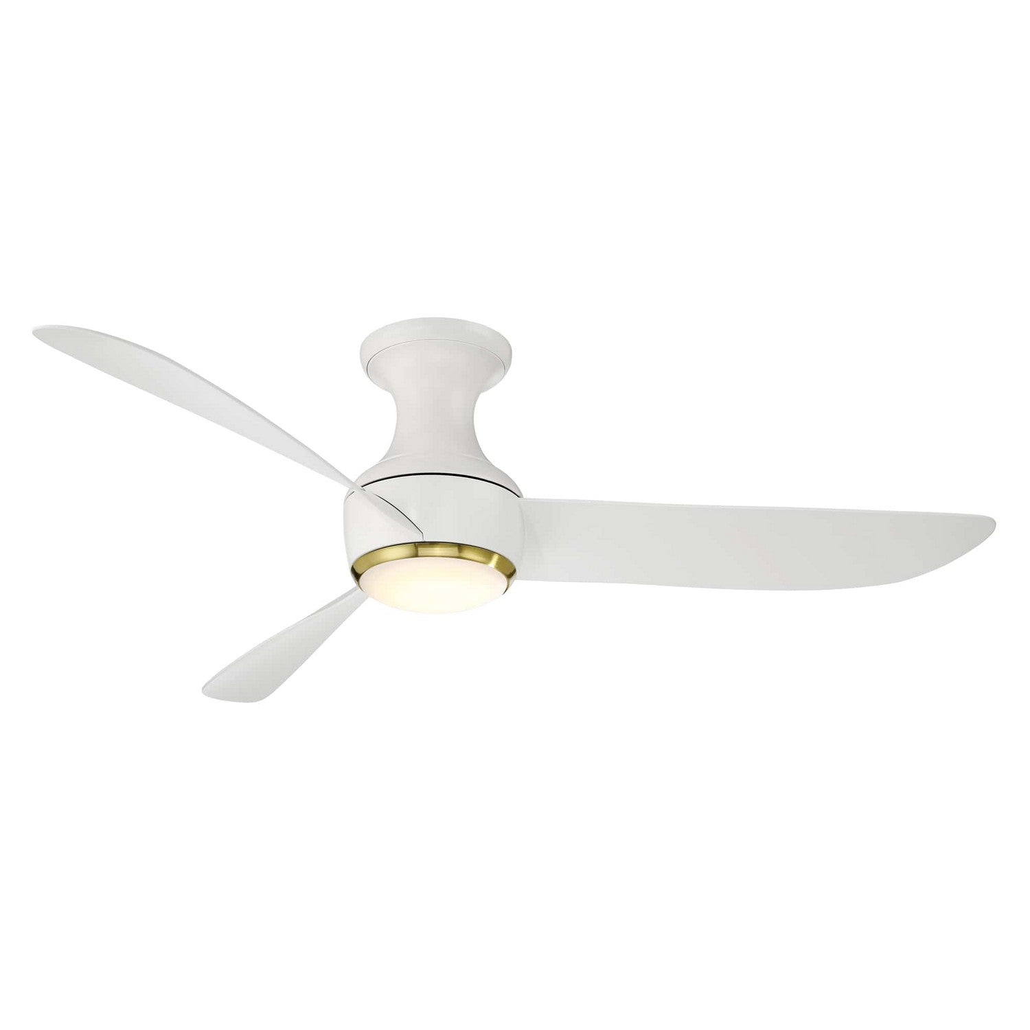 Modern Forms Fans - FH-W2203-52L35SBMW - 52" Ceiling Fan - Corona - Soft Brass/Matte White