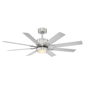 Modern Forms Fans - FR-W2001-52L27BNTT - 52"Ceiling Fan - Renegade - Brushed Nickel/Titanium Silver