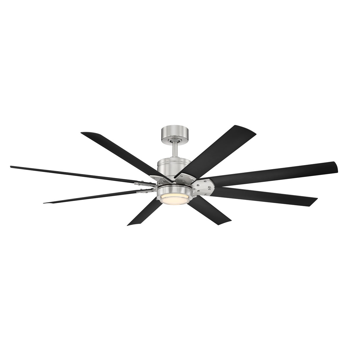 Modern Forms Fans - FR-W2001-66L27BNMB - 66"Ceiling Fan - Renegade - Brushed Nickel/Matte Black