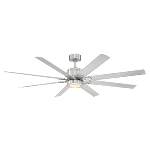 Modern Forms Fans - FR-W2001-66L27BNTT - 66"Ceiling Fan - Renegade - Brushed Nickel/Titanium Silver