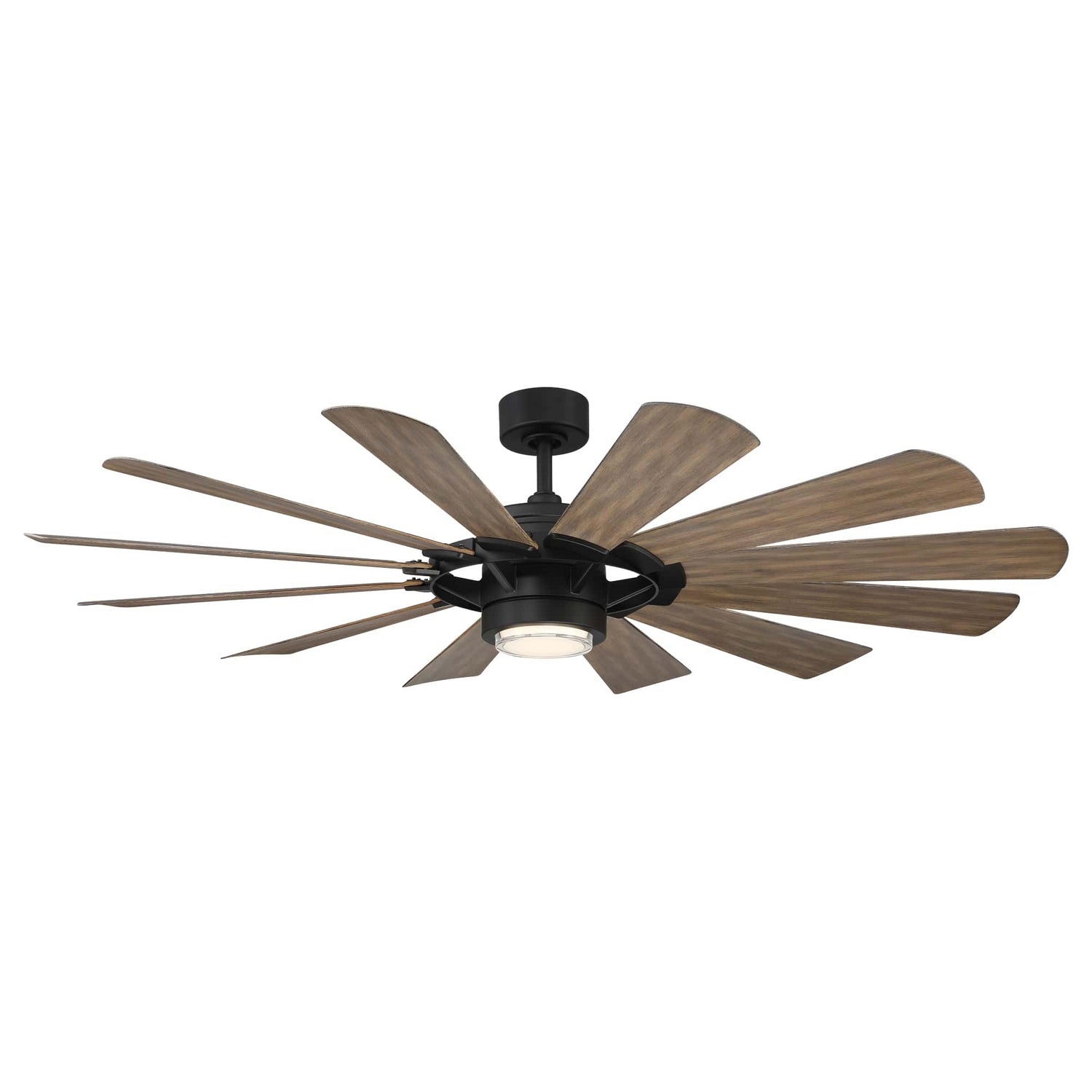 Modern Forms Fans - FR-W2201-65L35MBBW - 65" Ceiling Fan - Wynd Mill - Matte Black/Barn Wood