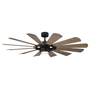 Modern Forms Fans - FR-W2201-65L-MB/BW - 65" Ceiling Fan - Wynd Mill - Matte Black/Barn Wood