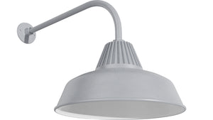 Bock Lighting - SB-518-eG12-iG1 / LAC02 / 41SF / GN25J-G12 - Gooseneck - RLM Series - Brushed Aluminum