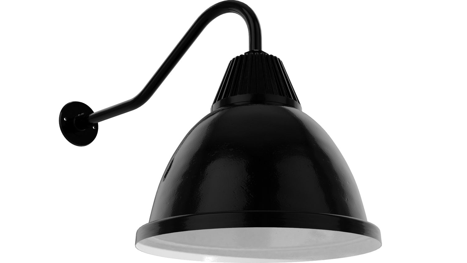 Bock Lighting - SB-916DL-eG0-iG1 / LAC02 / 41SF / GN23A-G0 - Gooseneck - RLM Series - Black