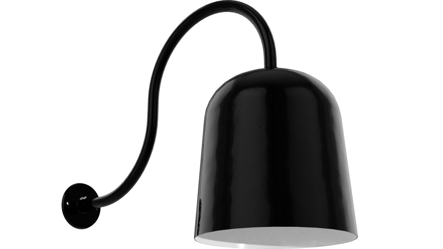 Bock Lighting - AH12-eG0-iG1 / MED5 / GN24D-G0 - Gooseneck - RLM Series - Black