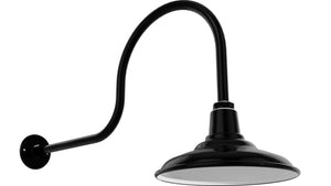 Bock Lighting - 412-eG0-iG1 / MED5 / GN30C-G0 - Gooseneck - RLM Series - Black