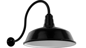 Bock Lighting - SN518-eG0-iG1 / MED5 / GN24D-G0 - Gooseneck - RLM Series - Black