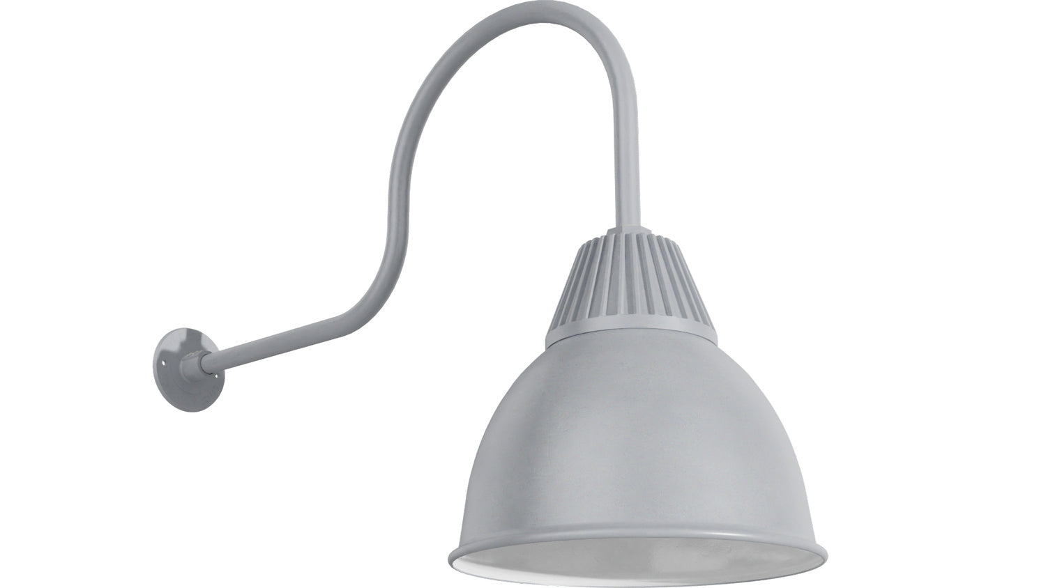 Bock Lighting - SB-914DL-eG12-iG1 / MED5 / GN30C-G12 - Gooseneck - RLM Series - Brushed Aluminum