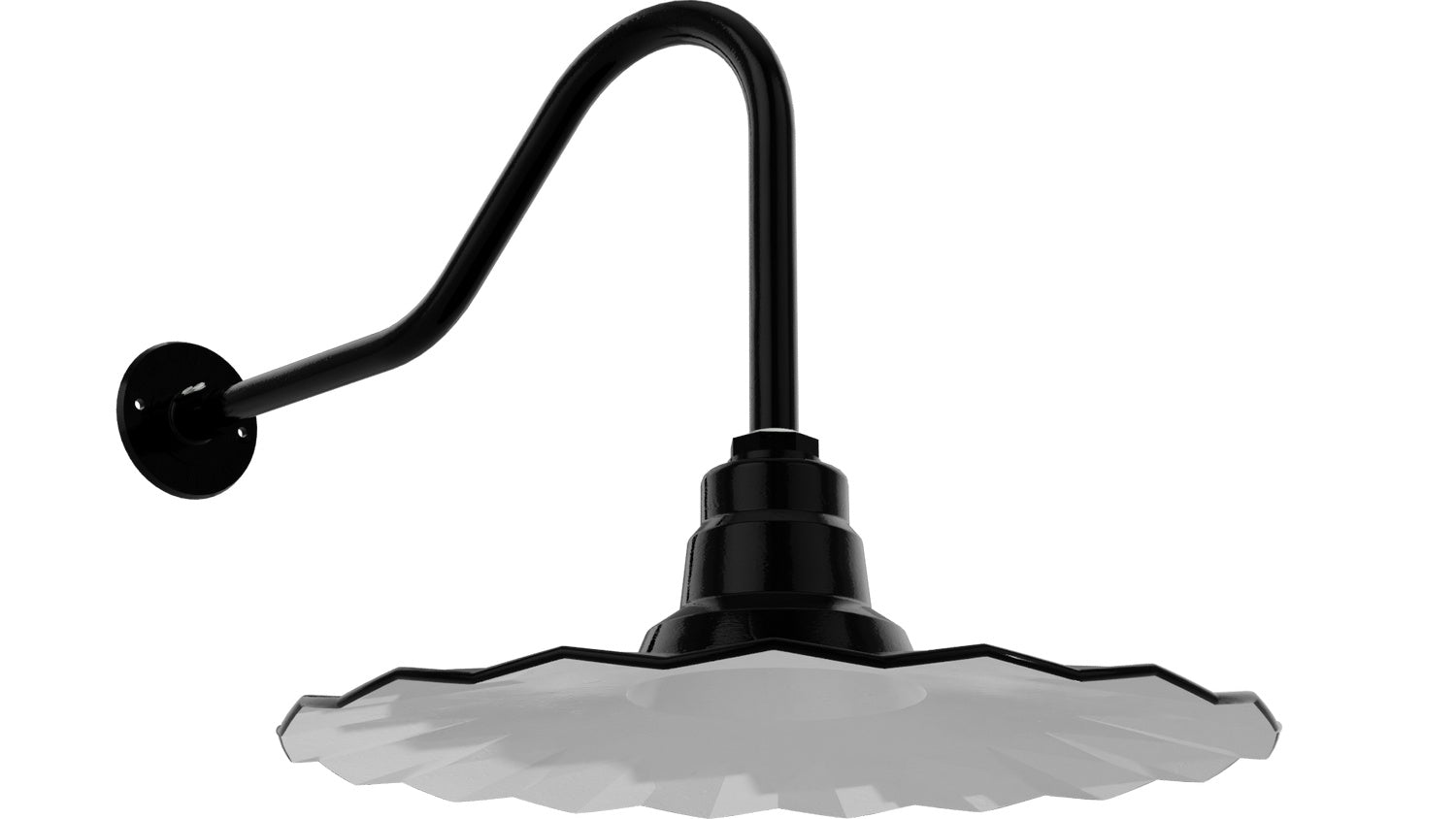 Bock Lighting - RW20-eG0-iG1 / MED5 / GN22H-G0 - Gooseneck - RLM Series - Black