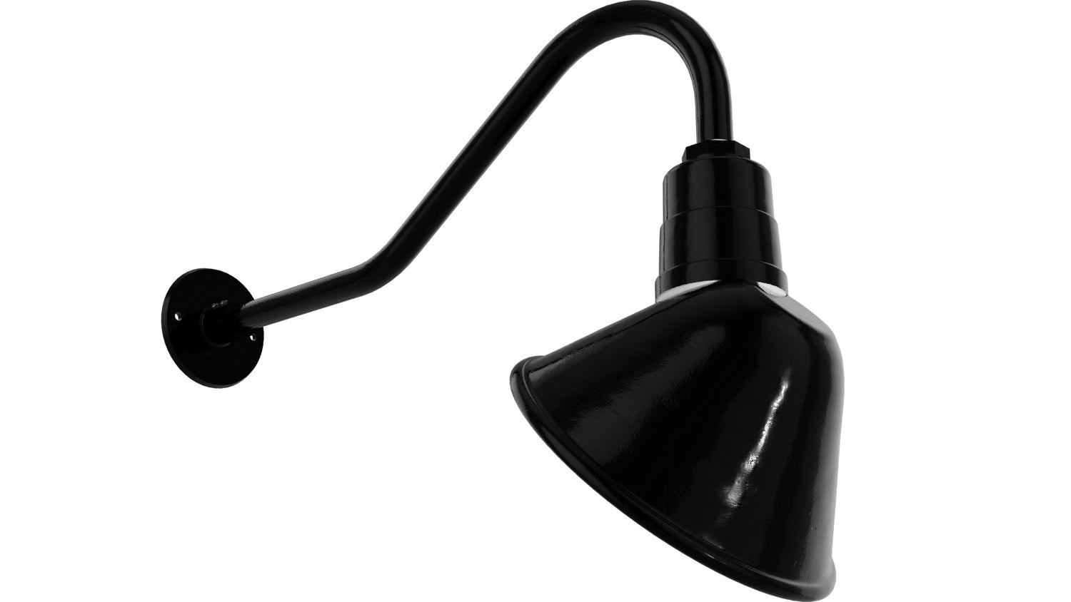 Bock Lighting - SN610-eG0-iG1 / LAC02 / 41SF / GN23A-G0 - Gooseneck - RLM Series - Black